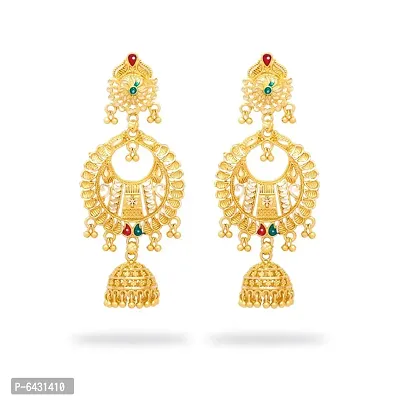 Traditional gold plated jhumki