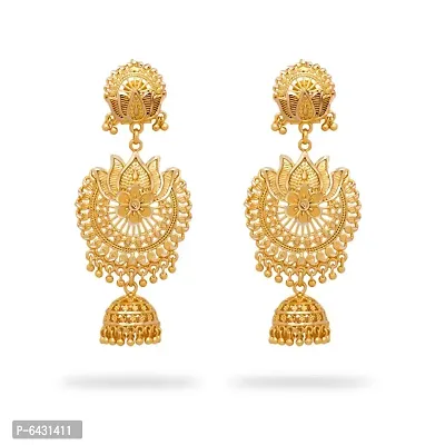 Traditional gold plated jhumki