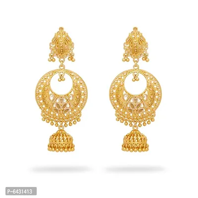 Traditional gold plated jhumki