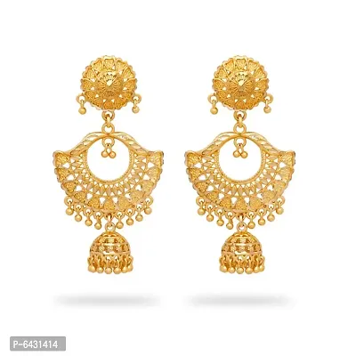 Traditional gold plated jhumki