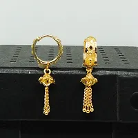 Traditional gold plated earrings-thumb1