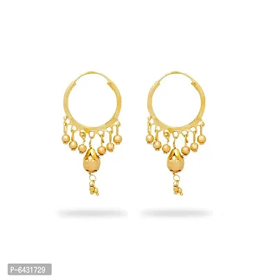 Traditional gold plated earrings