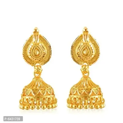 Traditional gold plated jhumki