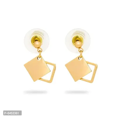 Western party wear  rose gold plated earrings-thumb0