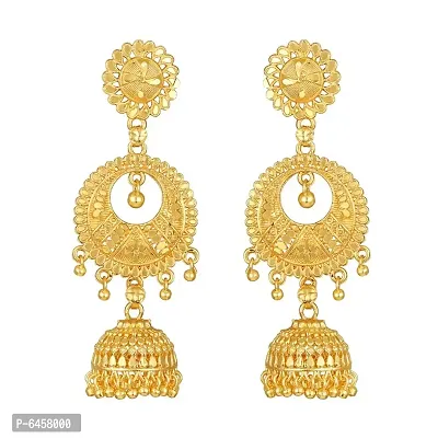 Traditional gold and micron plated jhumki