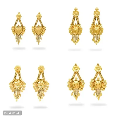 Traditional gold plated earring combo-thumb0