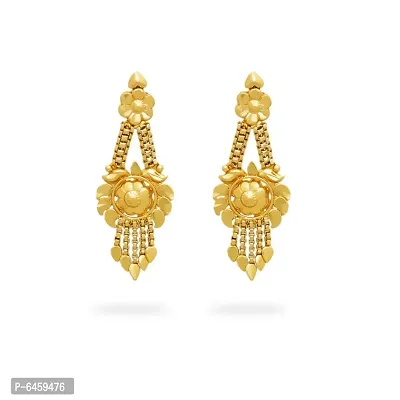 Traditional gold plated earrings