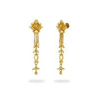 Traditional gold plated earrings-thumb1