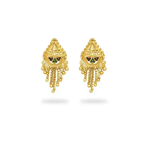 Traditional Gold Micron Plated Festive Wear Earring