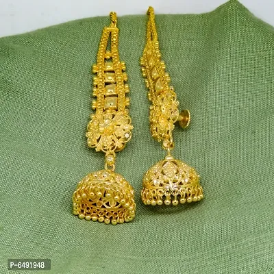 Traditional gold and micron plated jhumki-thumb2