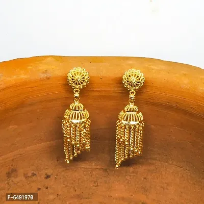 Traditional gold and micron plated jhumki