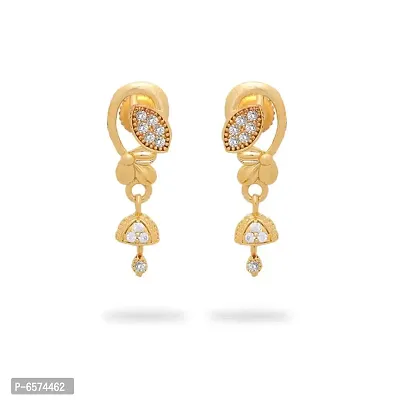 Traditional gold plated earrings