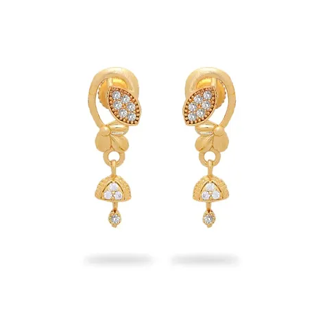 Traditional plated earrings