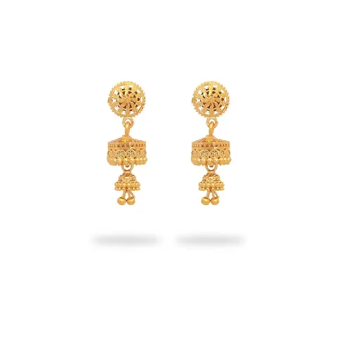 Traditional plated jhumki