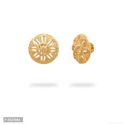 Traditional gold and micron plated  designed stud-thumb2