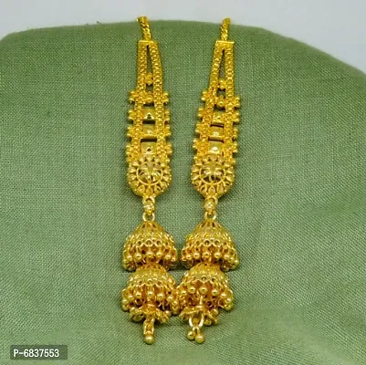 Traditional gold and micron plated jhumki-thumb0