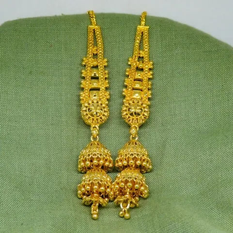 Traditional Platted Kaanchain Earrings Collection