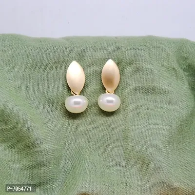 Premium Quality Matt Gold Plated Western Earrings-thumb0