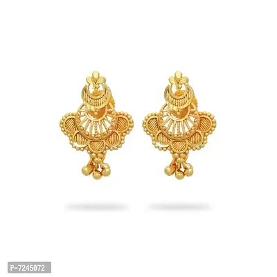 Traditional gold and micron plated earring