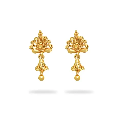 Traditional and micron plated earring