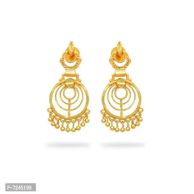 Traditional gold and micron plated earring