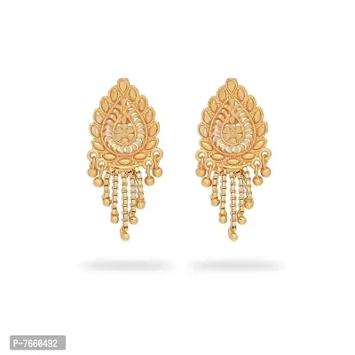 Traditional gold plated  studs for womens and girls