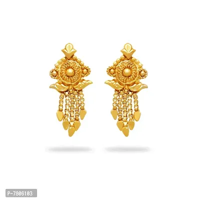 Traditional gold plated earrings