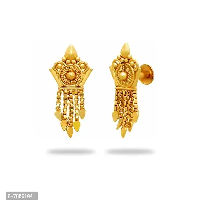 Traditional gold plated earrings-thumb2