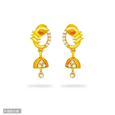 Traditional gold and micron plated earring-thumb0