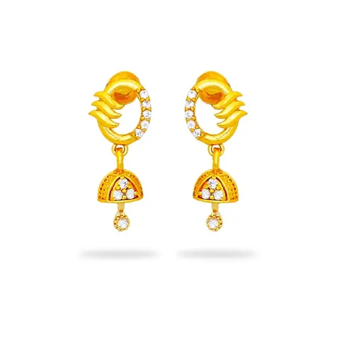 Traditional and micron plated earring