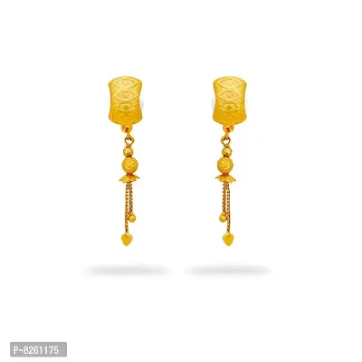 Traditional gold and micron plated earring