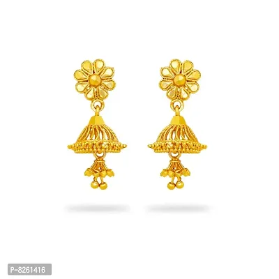 Traditional gold and micron plated jhumki