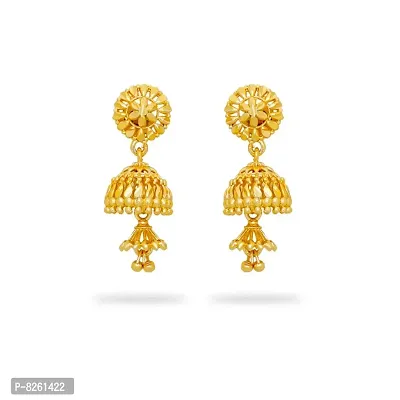 Traditional gold and micron plated jhumki