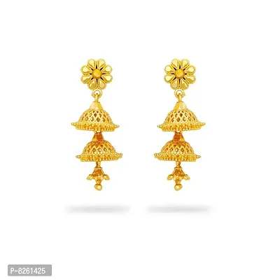 Traditional gold and micron plated jhumki