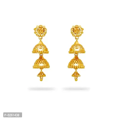 Traditional gold and micron plated jhumki