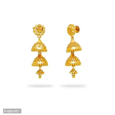 Traditional gold and micron plated jhumki