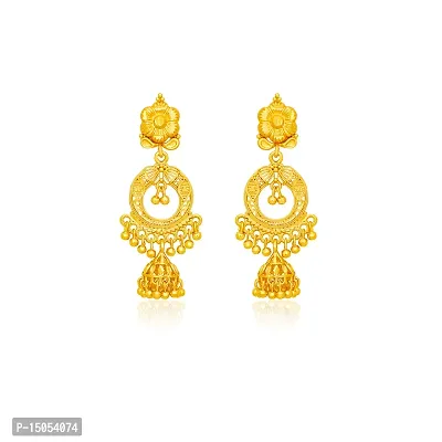 Traditional gold plated jhumki Earrings-thumb4