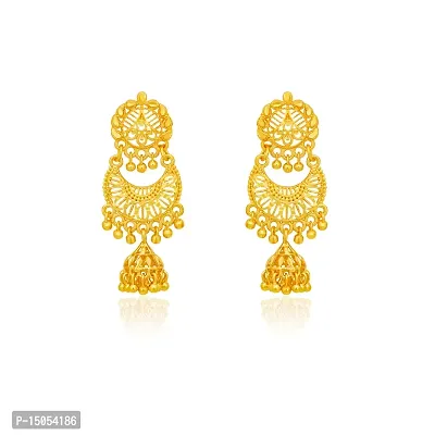 Traditional gold plated jhumki Earrings-thumb4