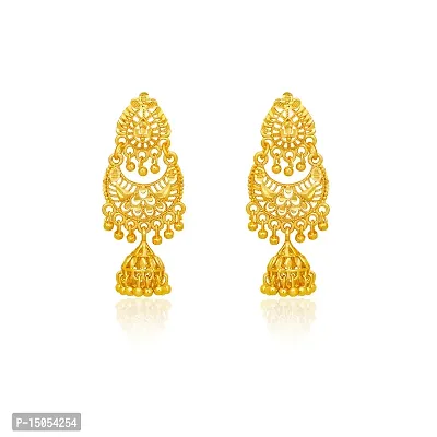 Traditional gold plated jhumki Earrings-thumb2