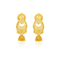 Traditional gold plated jhumki Earrings-thumb1