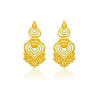 Traditinal Gold Platted Wedding Long earrings Collection-thumb1