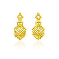 Traditional gold plated  Wedding Long Earrings Collection-thumb2