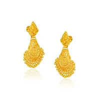 Traditional gold plated Wedding Long Earrings Collection-thumb1