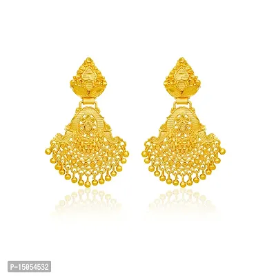 Traditional gold plated Wedding Long Earrings Collection-thumb4