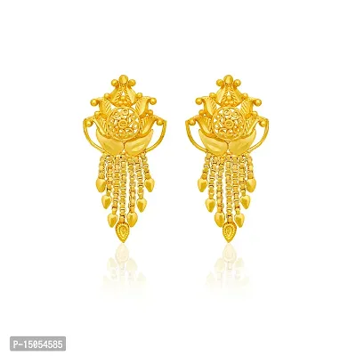 Traditional Gold Platted Stud Earrings-thumb3