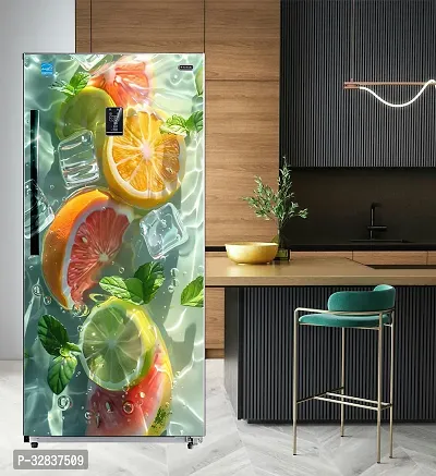 Self Adhesive Wallpaper Decorative Fridge Sticker (24x48 Inch)-thumb0