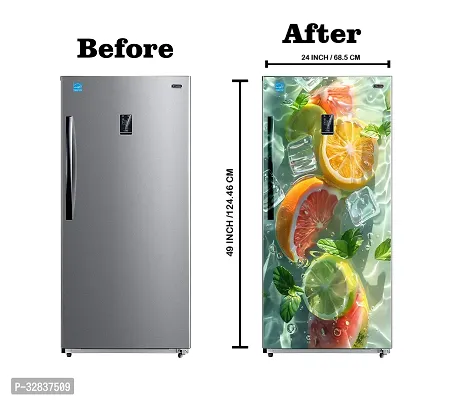 Self Adhesive Wallpaper Decorative Fridge Sticker (24x48 Inch)-thumb3