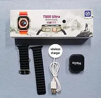 V3Deals Ultra Seris 8 Smart Watch T800 Ultra Men Watch NFC Door Unlock Smartwatch Bluetooth Call Wireless Charge Fitness Bracelet (Black)-thumb1