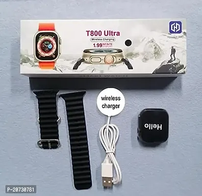 V3Deals Ultra Seris 8 Smart Watch T800 Ultra Men Watch NFC Door Unlock Smartwatch Bluetooth Call Wireless Charge Fitness Bracelet (Black)-thumb2