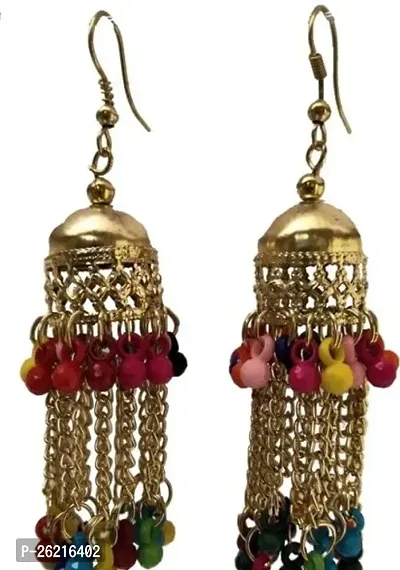 Sparkling Multicoloured Alloy Drop Earrings Earrings For Women